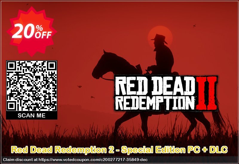 Red Dead Redemption 2 - Special Edition PC + DLC Coupon, discount Red Dead Redemption 2 - Special Edition PC + DLC Deal 2023 CDkeys. Promotion: Red Dead Redemption 2 - Special Edition PC + DLC Exclusive Sale offer 