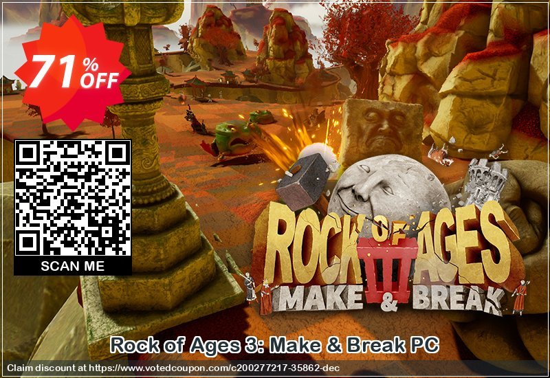 Rock of Ages 3: Make & Break PC Coupon Code May 2024, 71% OFF - VotedCoupon