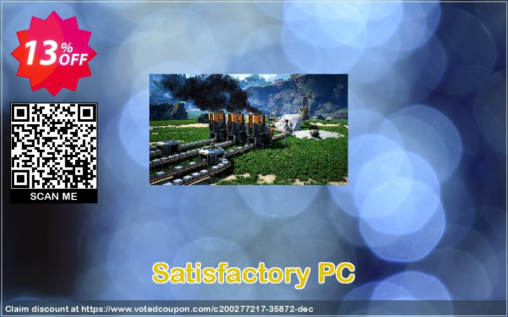 Satisfactory PC Coupon, discount Satisfactory PC Deal 2024 CDkeys. Promotion: Satisfactory PC Exclusive Sale offer 