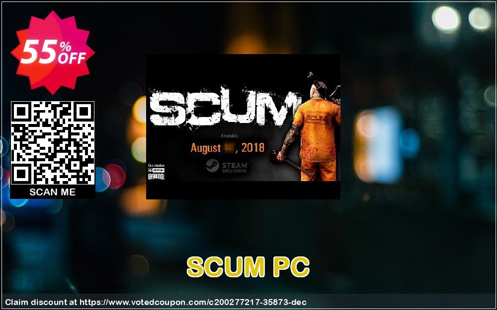 SCUM PC Coupon Code May 2024, 55% OFF - VotedCoupon