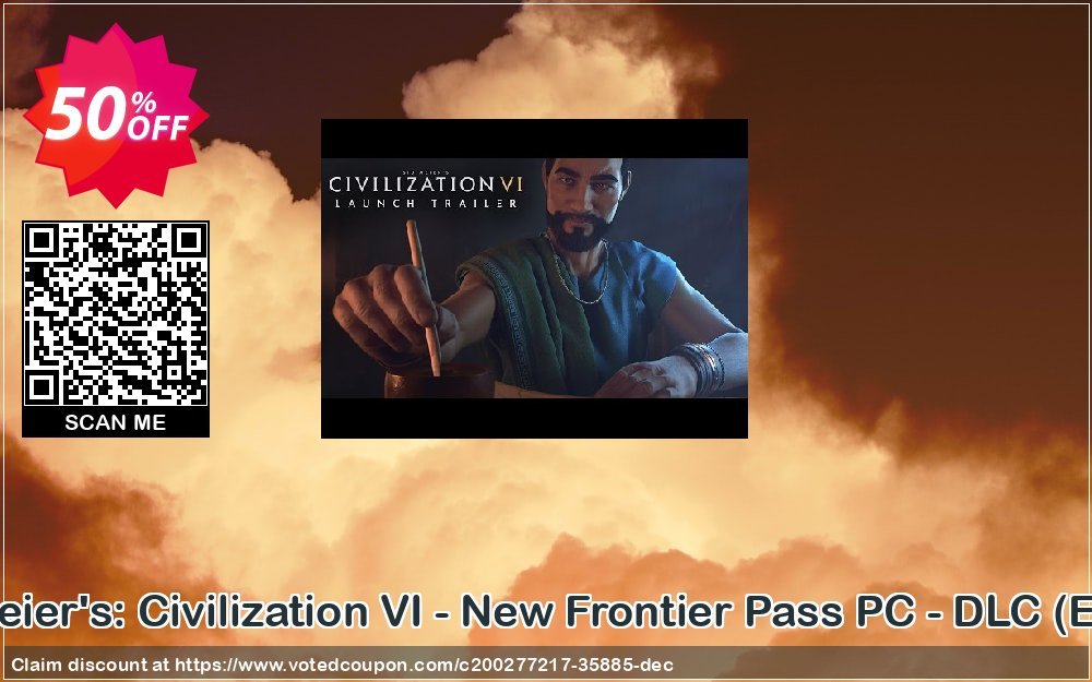Sid Meier&#039;s: Civilization VI - New Frontier Pass PC - DLC, EMEA  Coupon, discount Sid Meier's: Civilization VI - New Frontier Pass PC - DLC (EMEA) Deal 2024 CDkeys. Promotion: Sid Meier's: Civilization VI - New Frontier Pass PC - DLC (EMEA) Exclusive Sale offer 