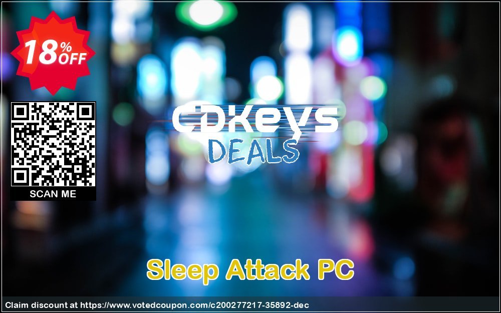 Sleep Attack PC Coupon Code Apr 2024, 18% OFF - VotedCoupon