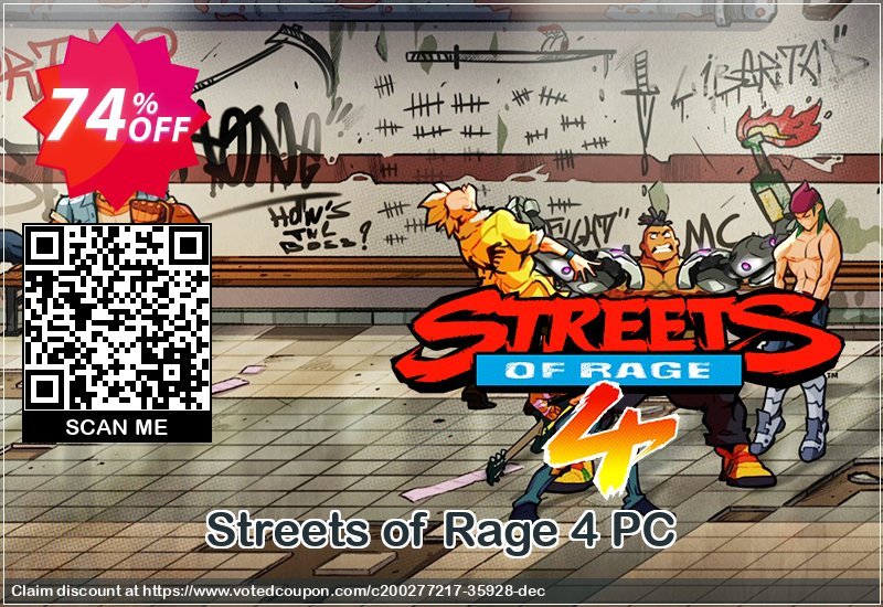 Streets of Rage 4 PC Coupon, discount Streets of Rage 4 PC Deal 2024 CDkeys. Promotion: Streets of Rage 4 PC Exclusive Sale offer 