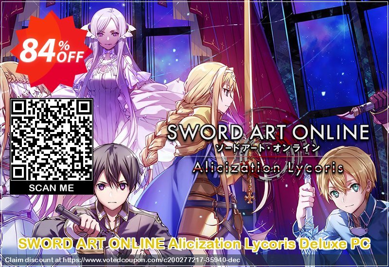 SWORD ART ONLINE Alicization Lycoris Deluxe PC Coupon Code Apr 2024, 84% OFF - VotedCoupon