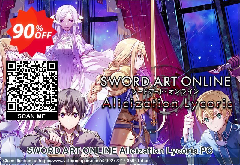 SWORD ART ONLINE Alicization Lycoris PC Coupon Code Apr 2024, 90% OFF - VotedCoupon