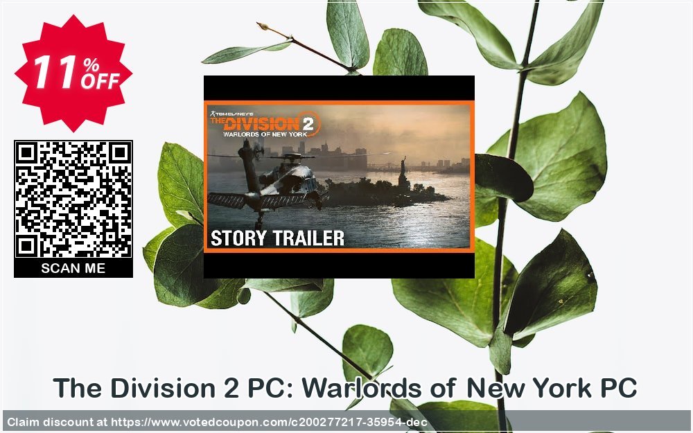 The Division 2 PC: Warlords of New York PC Coupon Code May 2024, 11% OFF - VotedCoupon
