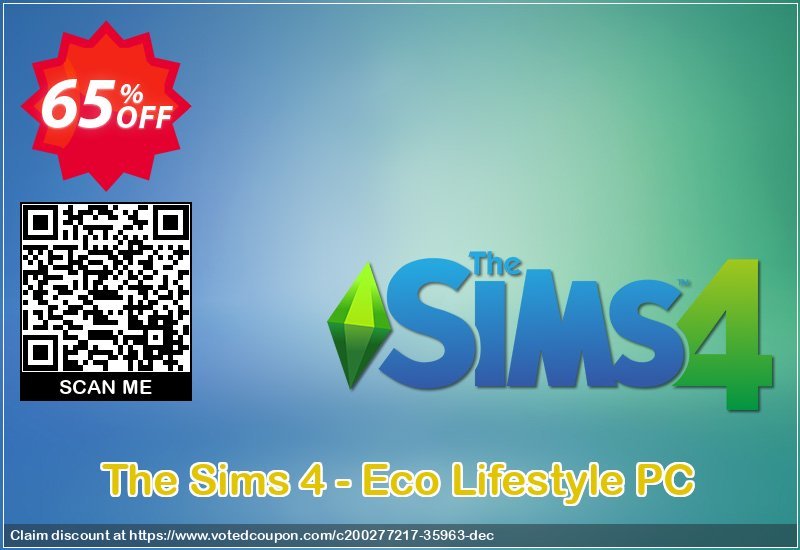 The Sims 4 - Eco Lifestyle PC Coupon, discount The Sims 4 - Eco Lifestyle PC Deal 2023 CDkeys. Promotion: The Sims 4 - Eco Lifestyle PC Exclusive Sale offer 