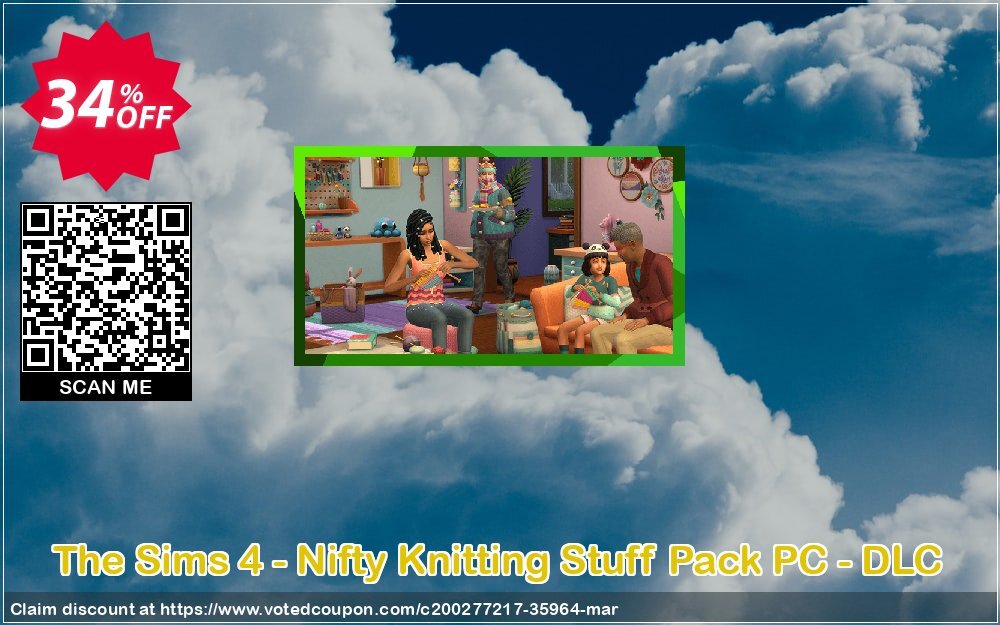 The Sims 4 - Nifty Knitting Stuff Pack PC - DLC Coupon, discount The Sims 4 - Nifty Knitting Stuff Pack PC - DLC Deal 2024 CDkeys. Promotion: The Sims 4 - Nifty Knitting Stuff Pack PC - DLC Exclusive Sale offer 