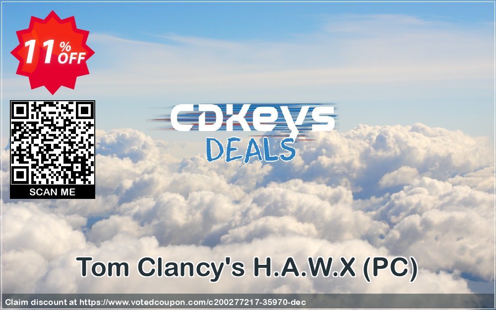 Tom Clancy's H.A.W.X, PC  Coupon Code May 2024, 11% OFF - VotedCoupon