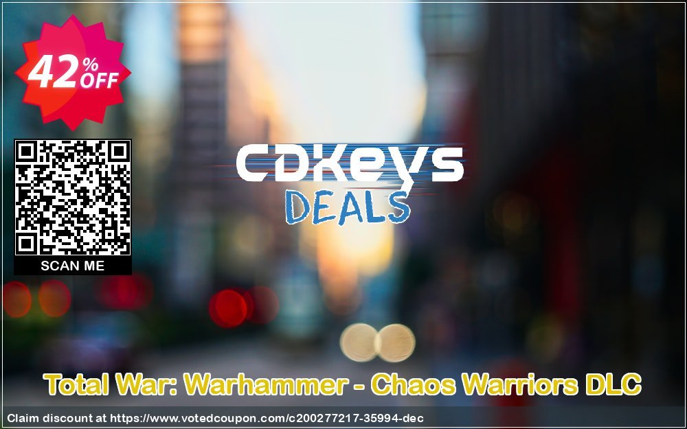 Total War: Warhammer - Chaos Warriors DLC Coupon Code Apr 2024, 42% OFF - VotedCoupon