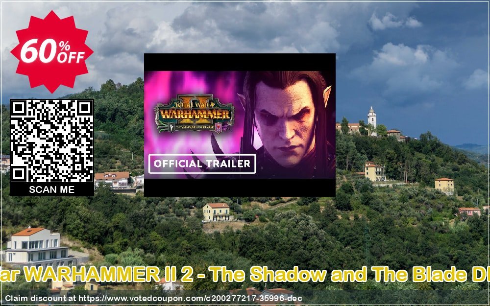 Total War WARHAMMER II 2 - The Shadow and The Blade DLC, EU  Coupon, discount Total War WARHAMMER II 2 - The Shadow and The Blade DLC (EU) Deal 2023 CDkeys. Promotion: Total War WARHAMMER II 2 - The Shadow and The Blade DLC (EU) Exclusive Sale offer 