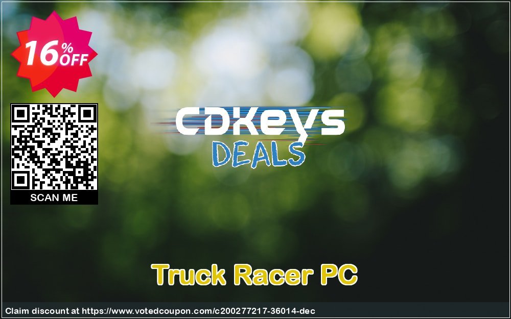 Truck Racer PC Coupon, discount Truck Racer PC Deal 2024 CDkeys. Promotion: Truck Racer PC Exclusive Sale offer 