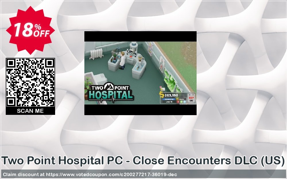 Two Point Hospital PC - Close Encounters DLC, US  Coupon, discount Two Point Hospital PC - Close Encounters DLC (US) Deal 2024 CDkeys. Promotion: Two Point Hospital PC - Close Encounters DLC (US) Exclusive Sale offer 