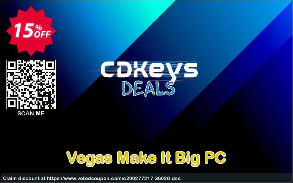 Vegas Make It Big PC Coupon, discount Vegas Make It Big PC Deal 2023 CDkeys. Promotion: Vegas Make It Big PC Exclusive Sale offer 