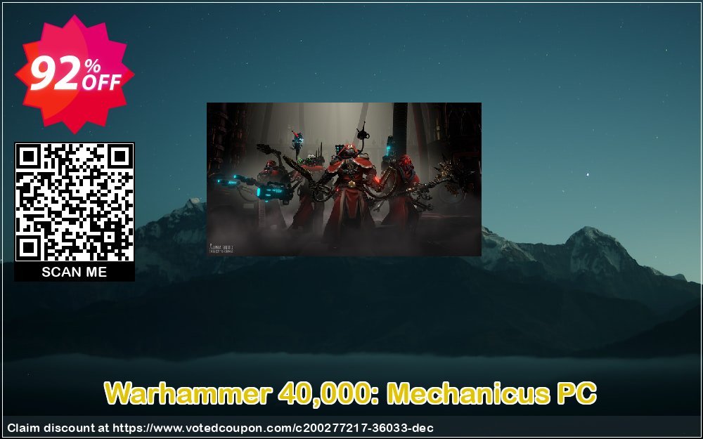 Warhammer 40,000: Mechanicus PC Coupon, discount Warhammer 40,000: Mechanicus PC Deal 2024 CDkeys. Promotion: Warhammer 40,000: Mechanicus PC Exclusive Sale offer 