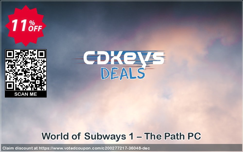 World of Subways 1 – The Path PC Coupon, discount World of Subways 1 – The Path PC Deal 2024 CDkeys. Promotion: World of Subways 1 – The Path PC Exclusive Sale offer 
