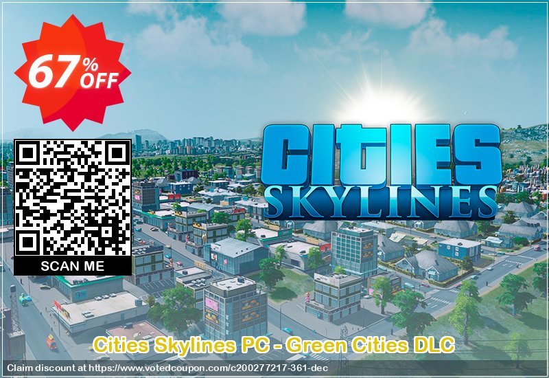 Cities Skylines PC - Green Cities DLC Coupon, discount Cities Skylines PC - Green Cities DLC Deal. Promotion: Cities Skylines PC - Green Cities DLC Exclusive offer 