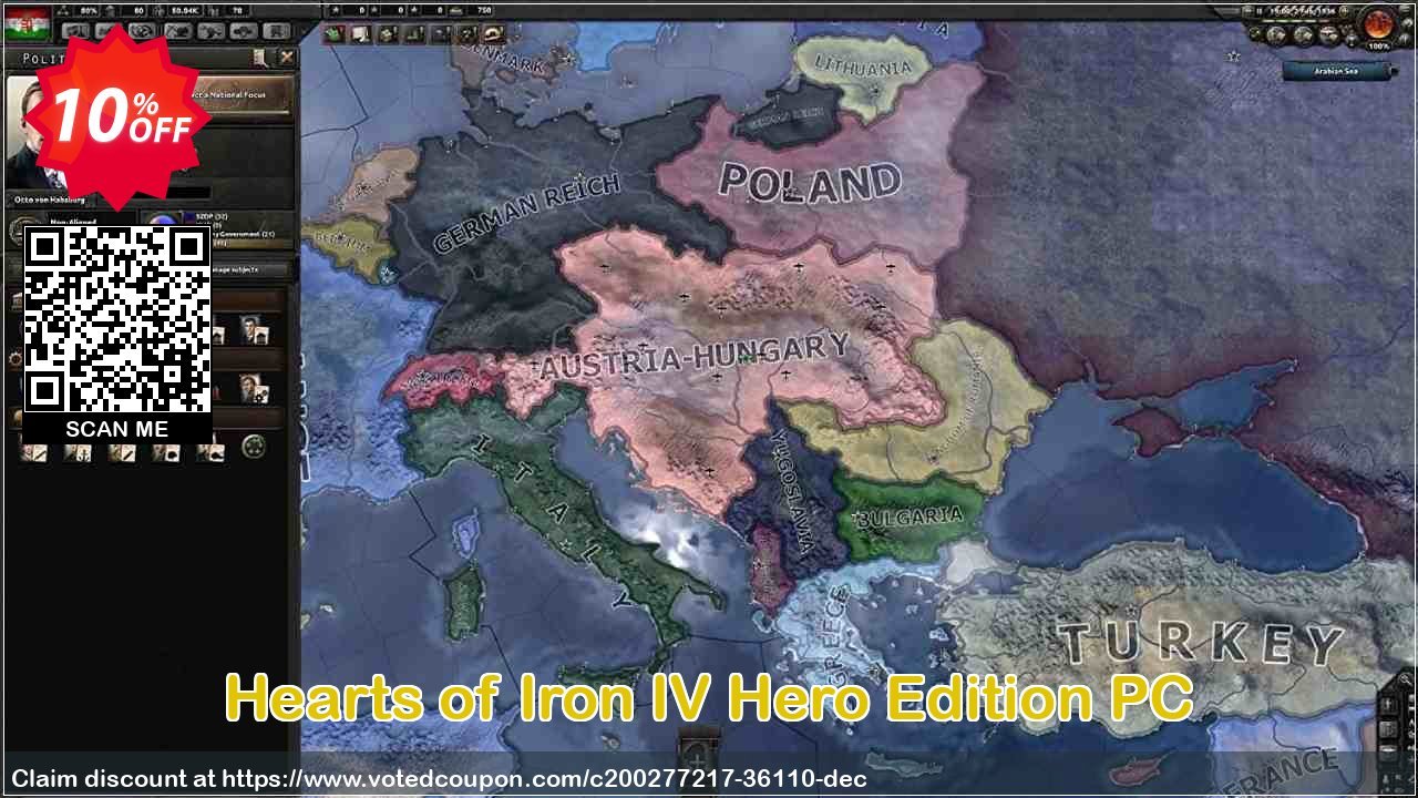 Hearts of Iron IV Hero Edition PC Coupon Code Apr 2024, 10% OFF - VotedCoupon