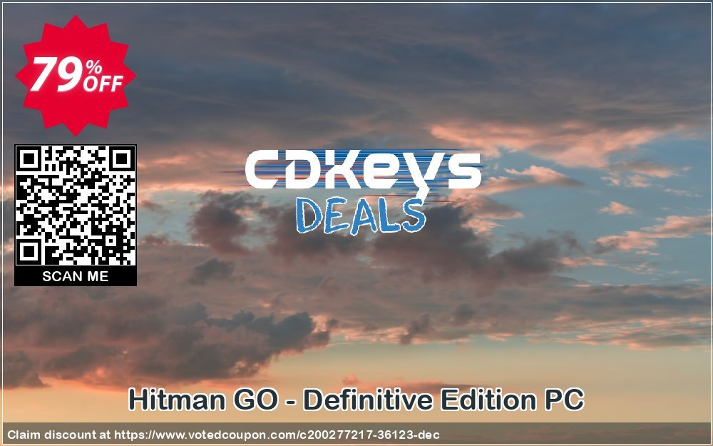 Hitman GO - Definitive Edition PC Coupon, discount Hitman GO - Definitive Edition PC Deal 2023 CDkeys. Promotion: Hitman GO - Definitive Edition PC Exclusive Sale offer 