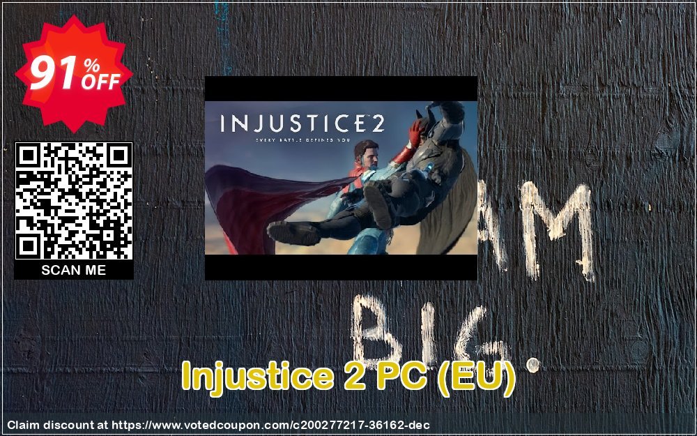 Injustice 2 PC, EU  Coupon, discount Injustice 2 PC (EU) Deal 2023 CDkeys. Promotion: Injustice 2 PC (EU) Exclusive Sale offer 