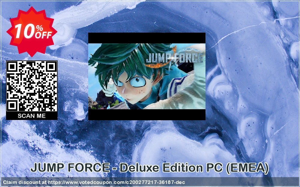 JUMP FORCE - Deluxe Edition PC, EMEA  Coupon, discount JUMP FORCE - Deluxe Edition PC (EMEA) Deal 2024 CDkeys. Promotion: JUMP FORCE - Deluxe Edition PC (EMEA) Exclusive Sale offer 