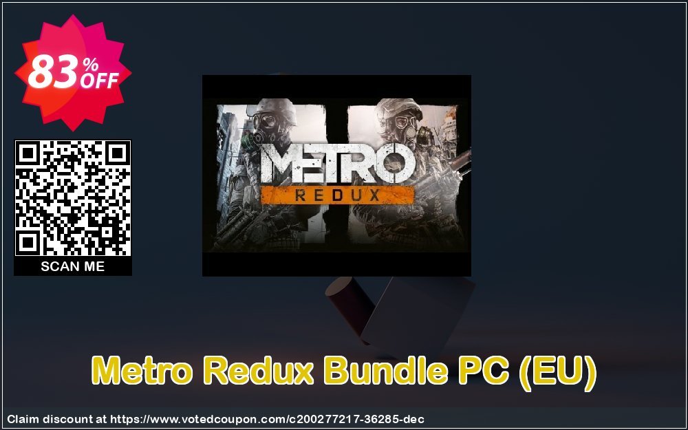 Metro Redux Bundle PC, EU  Coupon, discount Metro Redux Bundle PC (EU) Deal 2024 CDkeys. Promotion: Metro Redux Bundle PC (EU) Exclusive Sale offer 