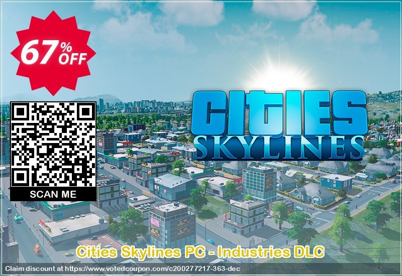 Cities Skylines PC - Industries DLC Coupon Code Apr 2024, 67% OFF - VotedCoupon