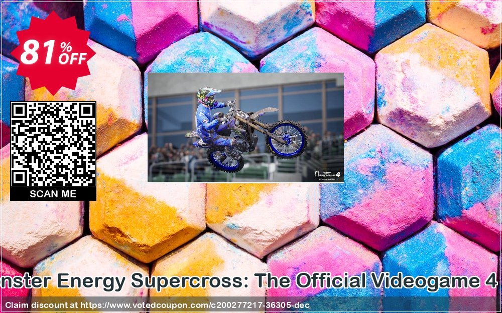 Monster Energy Supercross: The Official Videogame 4 PC Coupon, discount Monster Energy Supercross: The Official Videogame 4 PC Deal 2024 CDkeys. Promotion: Monster Energy Supercross: The Official Videogame 4 PC Exclusive Sale offer 