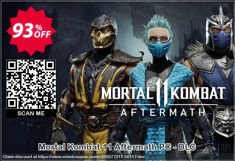 Mortal Kombat 11 Aftermath PC - DLC Coupon, discount Mortal Kombat 11 Aftermath PC - DLC Deal 2024 CDkeys. Promotion: Mortal Kombat 11 Aftermath PC - DLC Exclusive Sale offer 