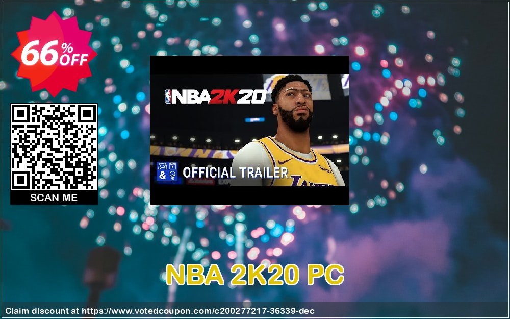NBA 2K20 PC Coupon, discount NBA 2K20 PC Deal 2023 CDkeys. Promotion: NBA 2K20 PC Exclusive Sale offer 