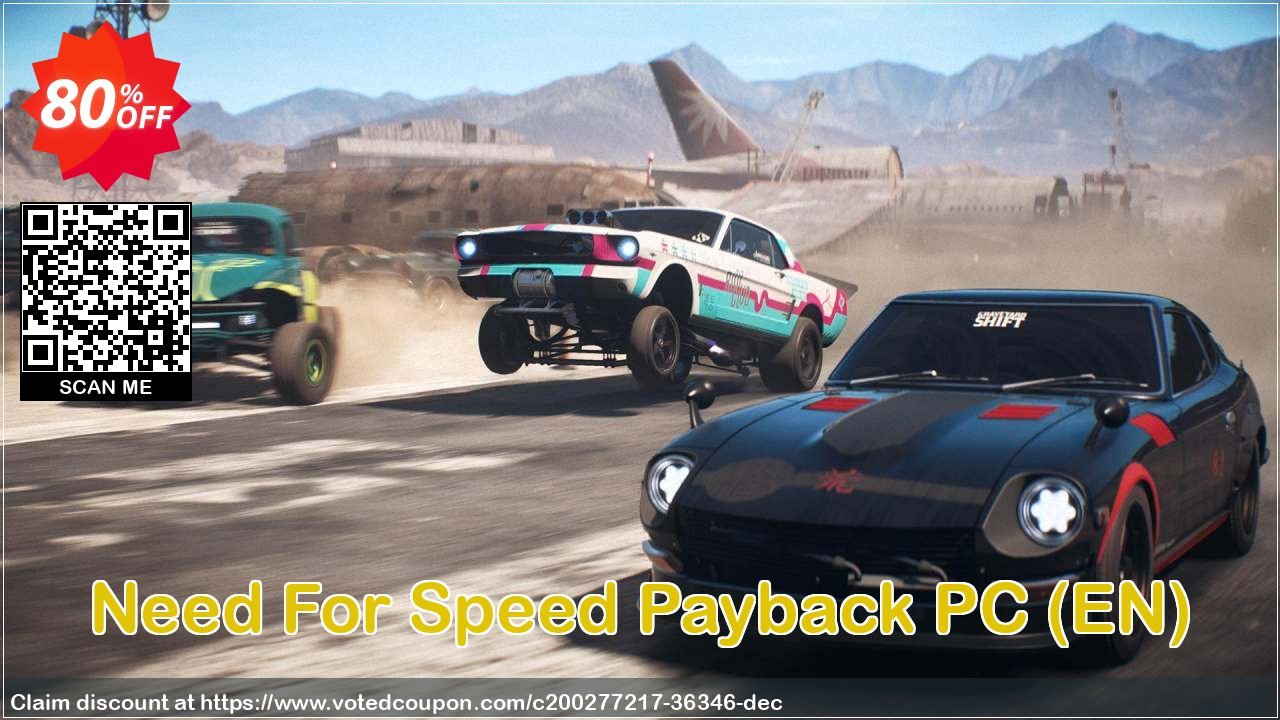 Need For Speed Payback PC, EN  Coupon, discount Need For Speed Payback PC (EN) Deal 2023 CDkeys. Promotion: Need For Speed Payback PC (EN) Exclusive Sale offer 