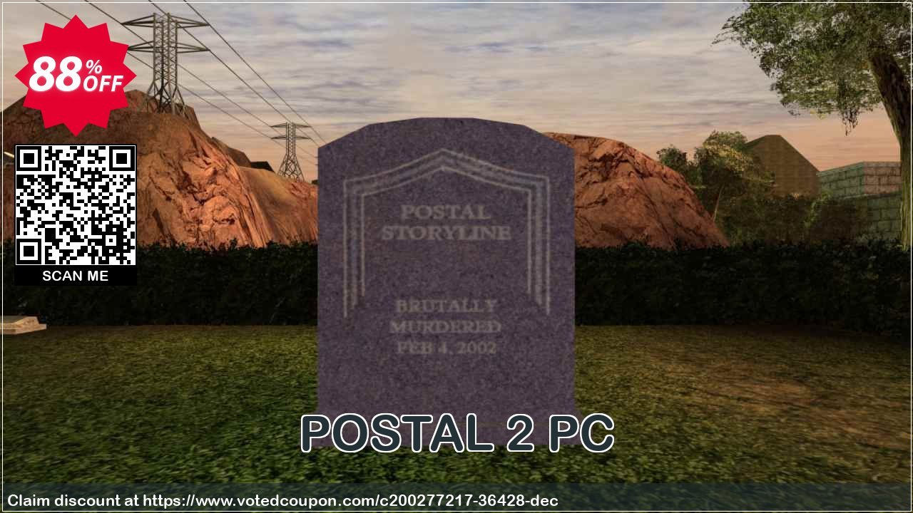 POSTAL 2 PC Coupon, discount POSTAL 2 PC Deal 2024 CDkeys. Promotion: POSTAL 2 PC Exclusive Sale offer 