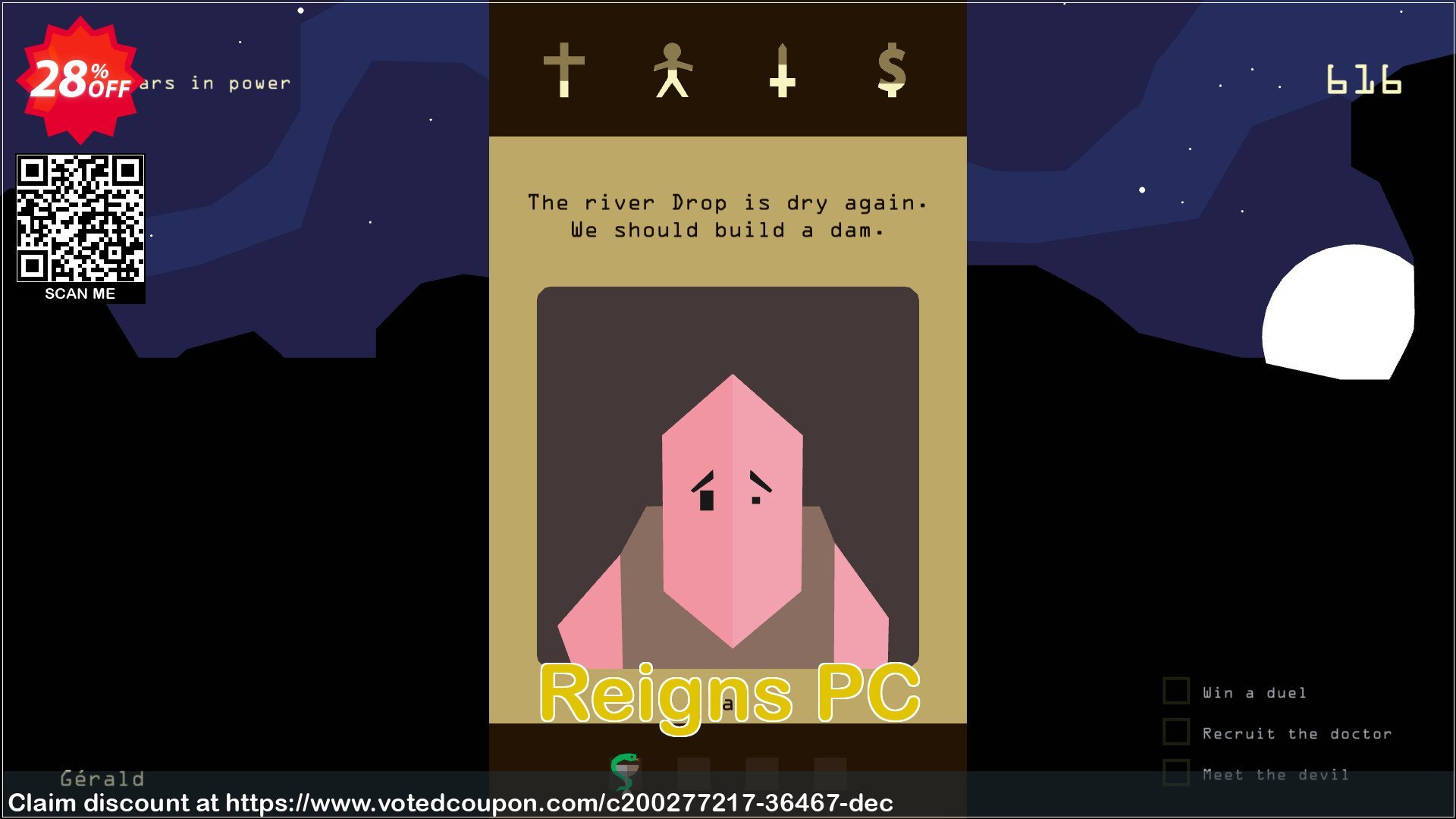 Reigns PC Coupon, discount Reigns PC Deal 2024 CDkeys. Promotion: Reigns PC Exclusive Sale offer 