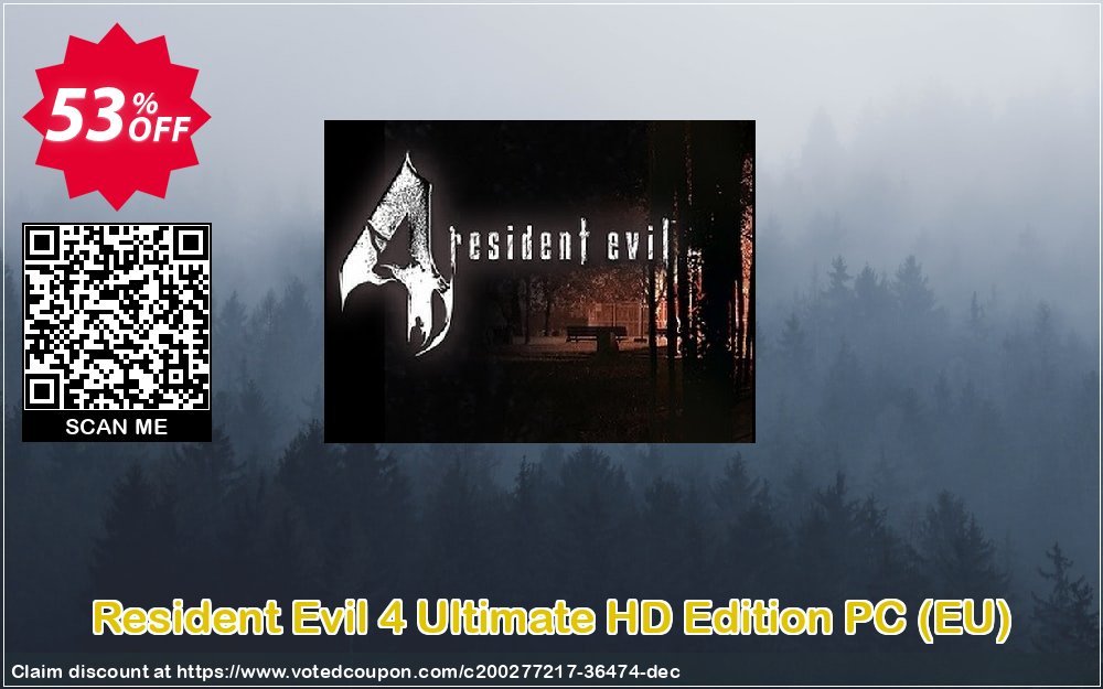Resident Evil 4 Ultimate HD Edition PC, EU  Coupon, discount Resident Evil 4 Ultimate HD Edition PC (EU) Deal 2024 CDkeys. Promotion: Resident Evil 4 Ultimate HD Edition PC (EU) Exclusive Sale offer 
