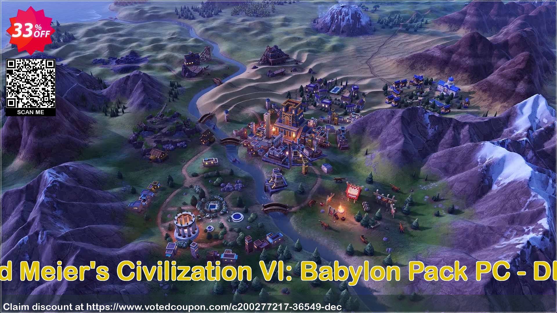 Sid Meier's Civilization VI: Babylon Pack PC - DLC Coupon Code Apr 2024, 33% OFF - VotedCoupon