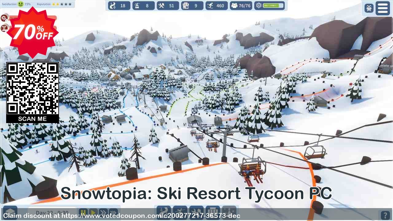 Snowtopia: Ski Resort Tycoon PC Coupon Code Apr 2024, 70% OFF - VotedCoupon