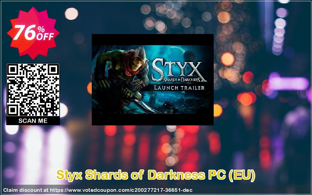 Styx Shards of Darkness PC, EU  Coupon, discount Styx Shards of Darkness PC (EU) Deal 2024 CDkeys. Promotion: Styx Shards of Darkness PC (EU) Exclusive Sale offer 