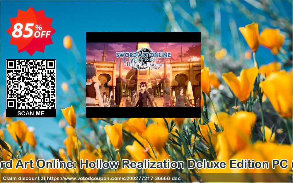 Sword Art Online: Hollow Realization Deluxe Edition PC, EU  Coupon, discount Sword Art Online: Hollow Realization Deluxe Edition PC (EU) Deal 2024 CDkeys. Promotion: Sword Art Online: Hollow Realization Deluxe Edition PC (EU) Exclusive Sale offer 