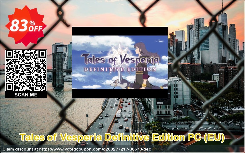 Tales of Vesperia Definitive Edition PC, EU  Coupon, discount Tales of Vesperia Definitive Edition PC (EU) Deal 2024 CDkeys. Promotion: Tales of Vesperia Definitive Edition PC (EU) Exclusive Sale offer 