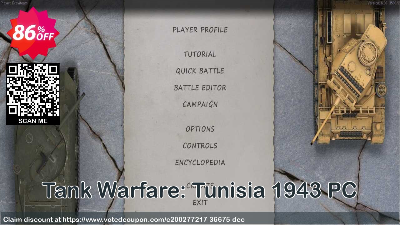 Tank Warfare: Tunisia 1943 PC Coupon, discount Tank Warfare: Tunisia 1943 PC Deal 2024 CDkeys. Promotion: Tank Warfare: Tunisia 1943 PC Exclusive Sale offer 