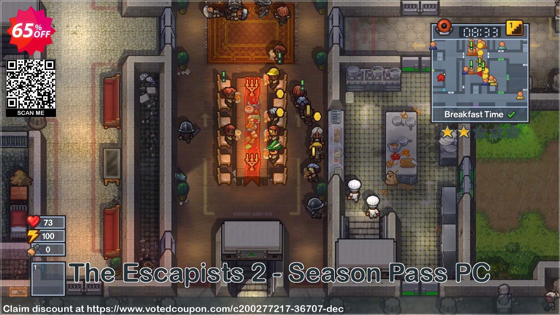 The Escapists 2 - Season Pass PC Coupon, discount The Escapists 2 - Season Pass PC Deal 2024 CDkeys. Promotion: The Escapists 2 - Season Pass PC Exclusive Sale offer 