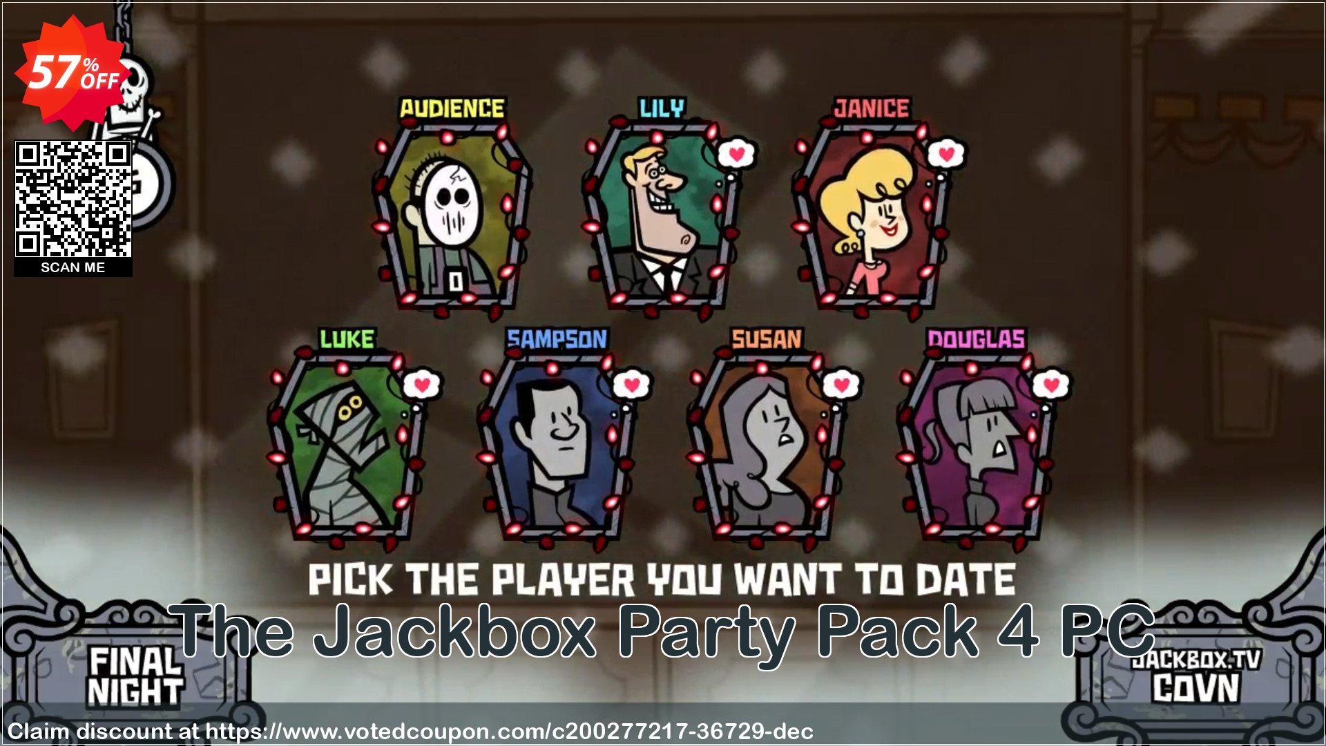 The Jackbox Party Pack 4 PC Coupon, discount The Jackbox Party Pack 4 PC Deal 2024 CDkeys. Promotion: The Jackbox Party Pack 4 PC Exclusive Sale offer 
