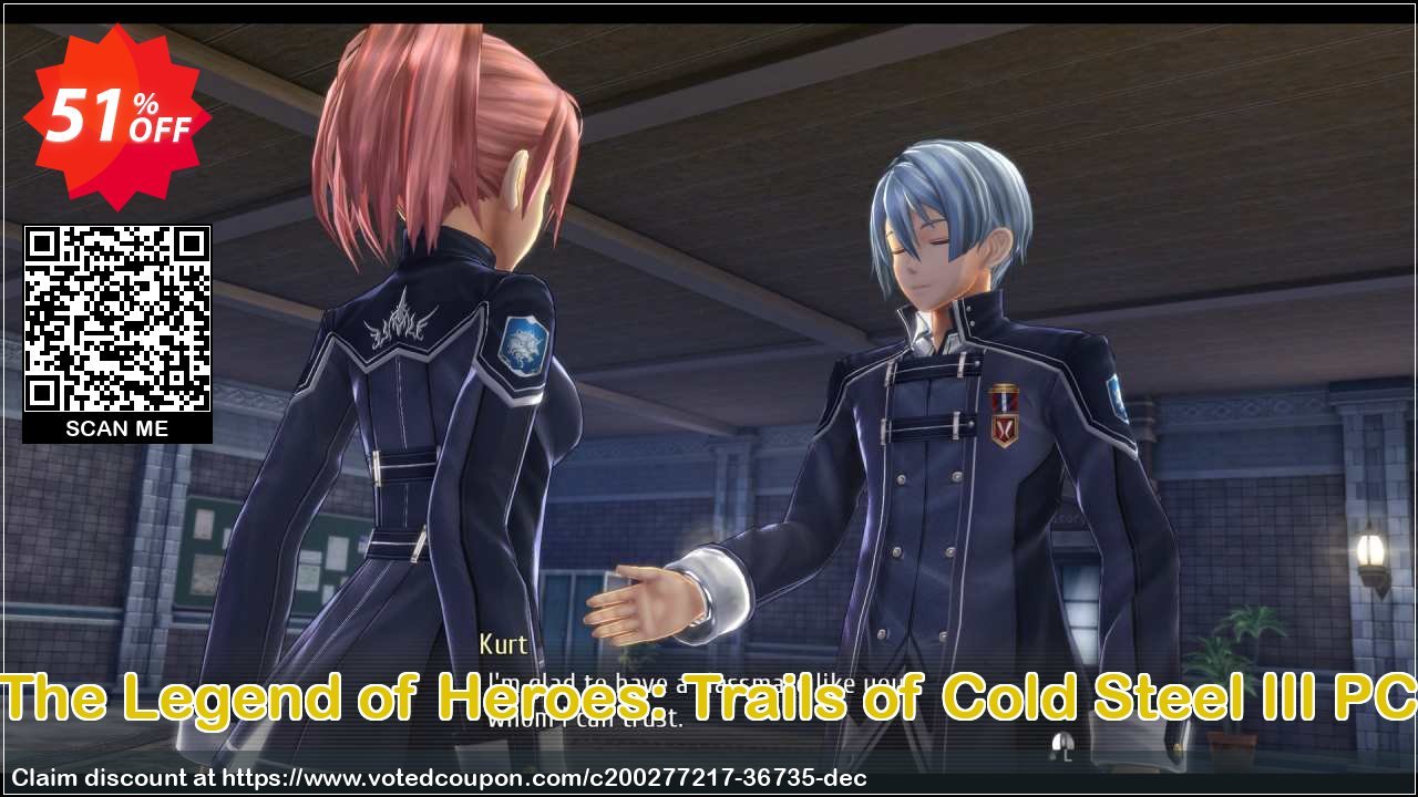 The Legend of Heroes: Trails of Cold Steel III PC Coupon, discount The Legend of Heroes: Trails of Cold Steel III PC Deal 2024 CDkeys. Promotion: The Legend of Heroes: Trails of Cold Steel III PC Exclusive Sale offer 