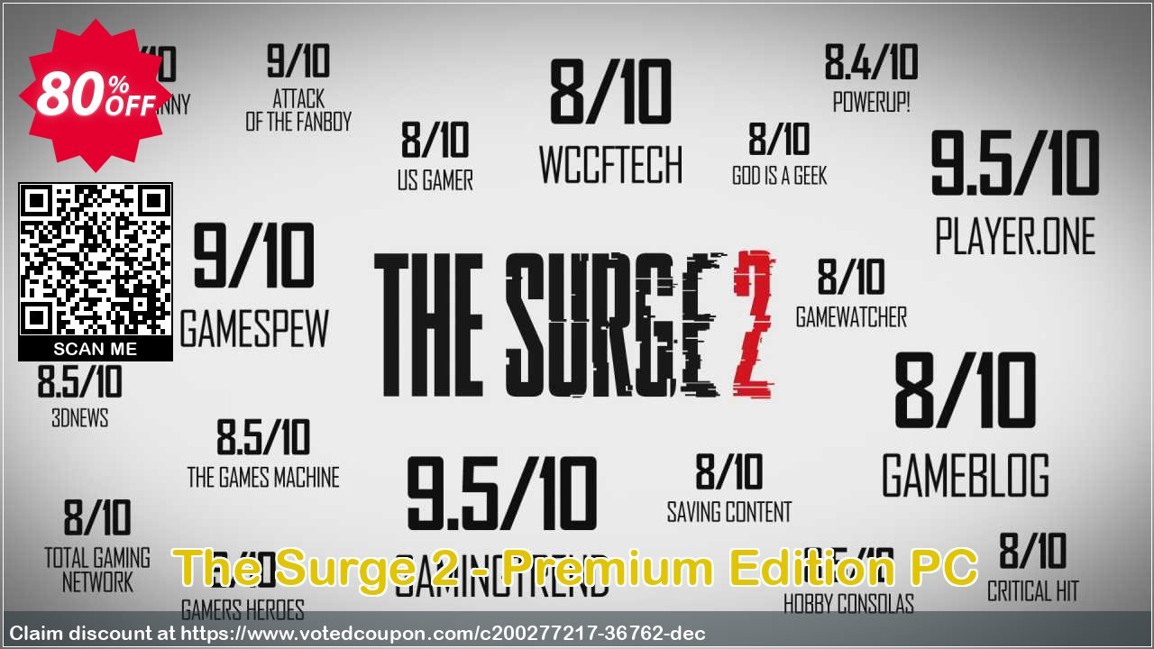 The Surge 2 - Premium Edition PC Coupon, discount The Surge 2 - Premium Edition PC Deal 2024 CDkeys. Promotion: The Surge 2 - Premium Edition PC Exclusive Sale offer 