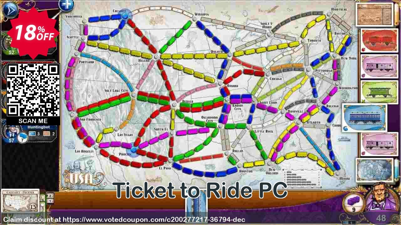 Ticket to Ride PC Coupon Code Apr 2024, 18% OFF - VotedCoupon