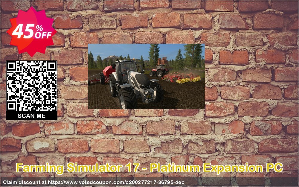 Farming Simulator 17 - Platinum Expansion PC Coupon, discount Farming Simulator 17 - Platinum Expansion PC Deal 2024 CDkeys. Promotion: Farming Simulator 17 - Platinum Expansion PC Exclusive Sale offer 