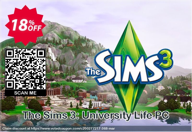 The Sims 3: University Life PC Coupon Code Apr 2024, 18% OFF - VotedCoupon