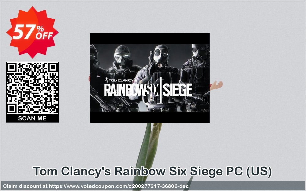 Tom Clancy&#039;s Rainbow Six Siege PC, US  Coupon, discount Tom Clancy's Rainbow Six Siege PC (US) Deal 2024 CDkeys. Promotion: Tom Clancy's Rainbow Six Siege PC (US) Exclusive Sale offer 
