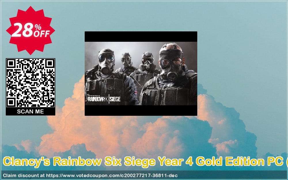 Tom Clancy's Rainbow Six Siege Year 4 Gold Edition PC, EU  Coupon Code Apr 2024, 28% OFF - VotedCoupon