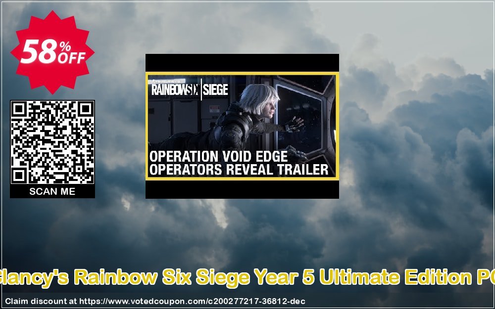 Tom Clancy&#039;s Rainbow Six Siege Year 5 Ultimate Edition PC, EU  Coupon, discount Tom Clancy's Rainbow Six Siege Year 5 Ultimate Edition PC (EU) Deal 2024 CDkeys. Promotion: Tom Clancy's Rainbow Six Siege Year 5 Ultimate Edition PC (EU) Exclusive Sale offer 